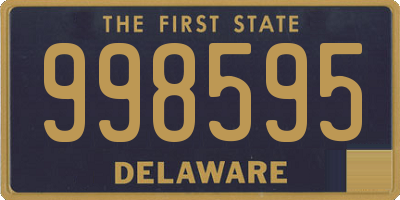 DE license plate 998595