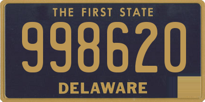 DE license plate 998620