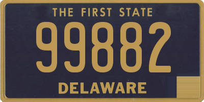 DE license plate 99882