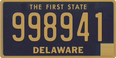 DE license plate 998941