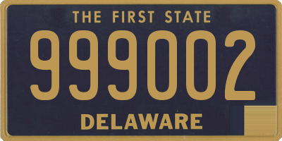 DE license plate 999002