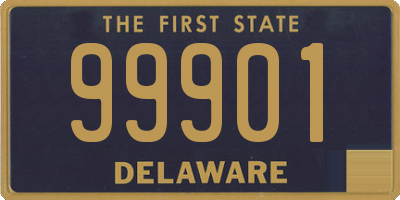 DE license plate 99901