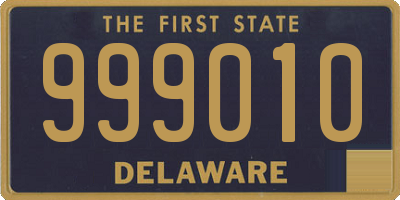 DE license plate 999010