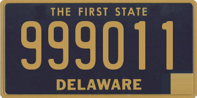 DE license plate 999011