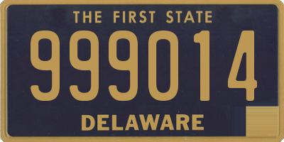 DE license plate 999014