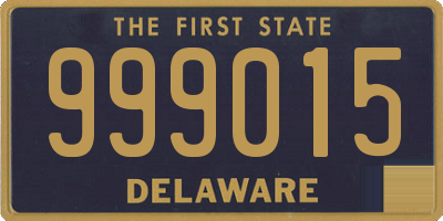 DE license plate 999015