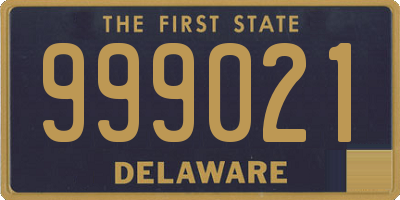 DE license plate 999021