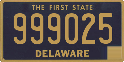 DE license plate 999025