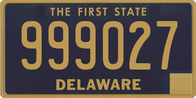 DE license plate 999027