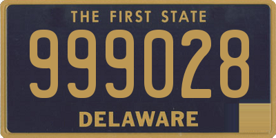 DE license plate 999028