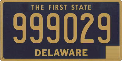 DE license plate 999029