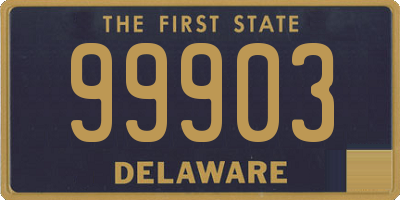 DE license plate 99903