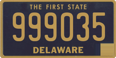 DE license plate 999035