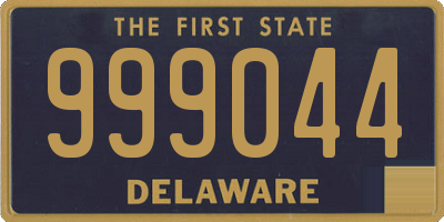 DE license plate 999044