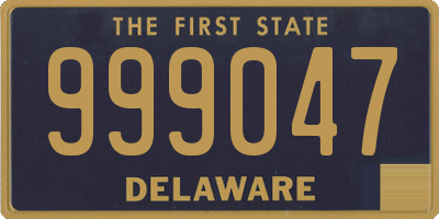 DE license plate 999047