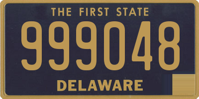 DE license plate 999048