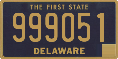 DE license plate 999051