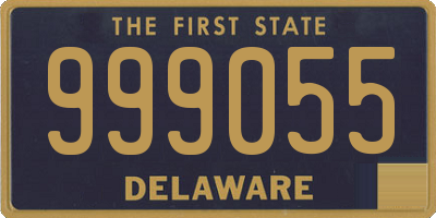 DE license plate 999055