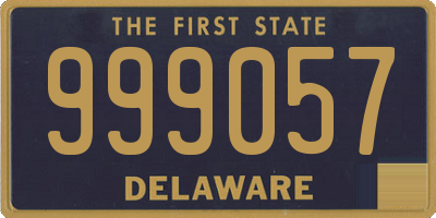 DE license plate 999057