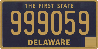 DE license plate 999059