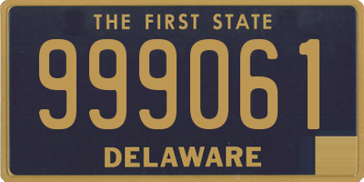 DE license plate 999061