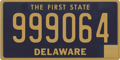 DE license plate 999064