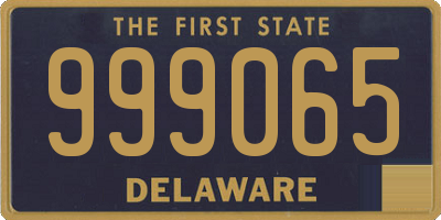 DE license plate 999065