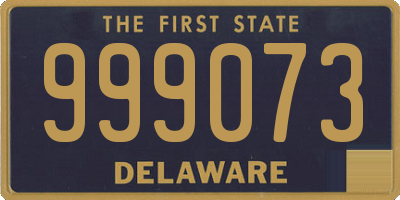 DE license plate 999073