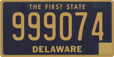 DE license plate 999074