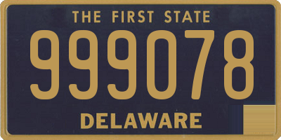 DE license plate 999078