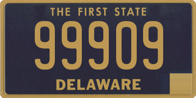 DE license plate 99909