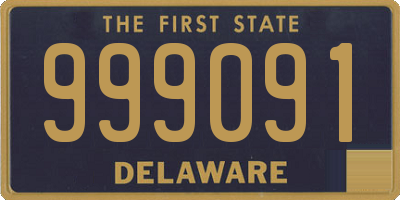 DE license plate 999091