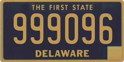 DE license plate 999096