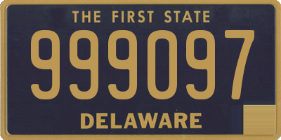 DE license plate 999097