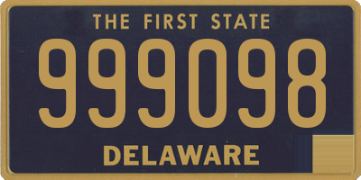 DE license plate 999098