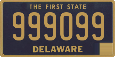 DE license plate 999099