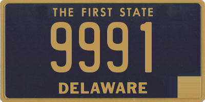 DE license plate 9991