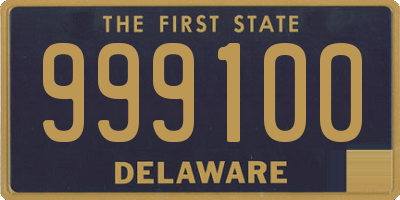 DE license plate 999100