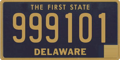 DE license plate 999101