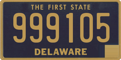 DE license plate 999105