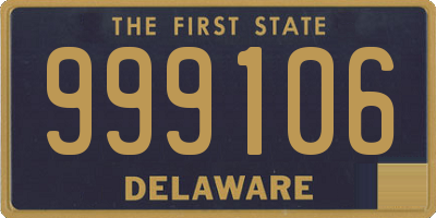 DE license plate 999106