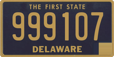 DE license plate 999107