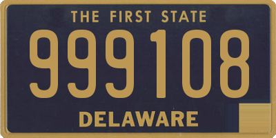 DE license plate 999108