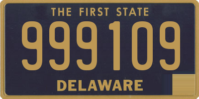 DE license plate 999109