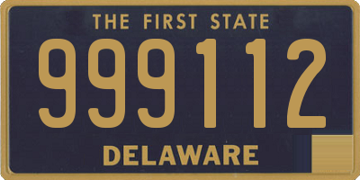 DE license plate 999112