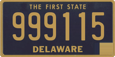 DE license plate 999115