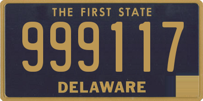 DE license plate 999117