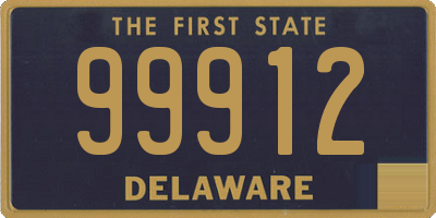 DE license plate 99912