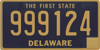 DE license plate 999124