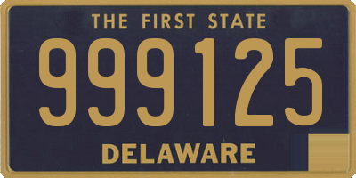 DE license plate 999125